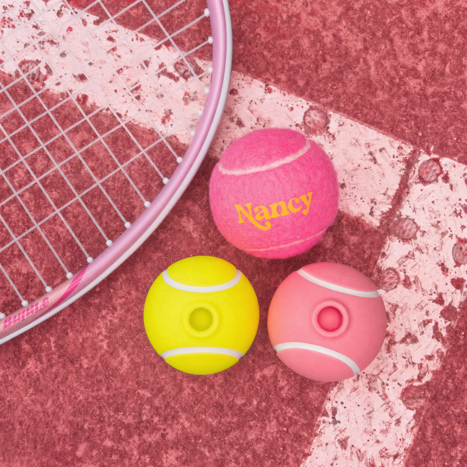 Ace tennis ball vibrator — in hand